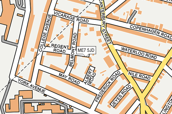ME7 5JD map - OS OpenMap – Local (Ordnance Survey)
