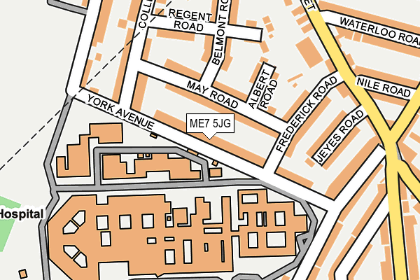 ME7 5JG map - OS OpenMap – Local (Ordnance Survey)