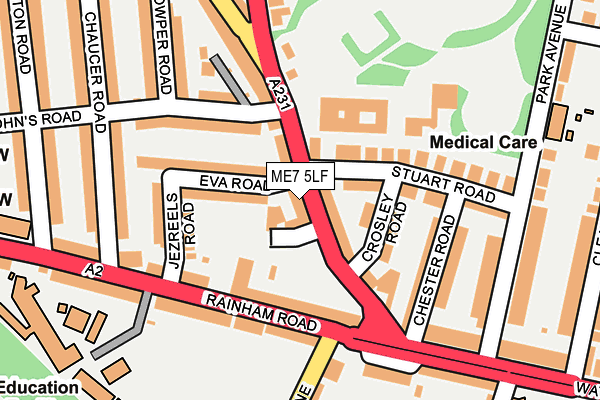 ME7 5LF map - OS OpenMap – Local (Ordnance Survey)