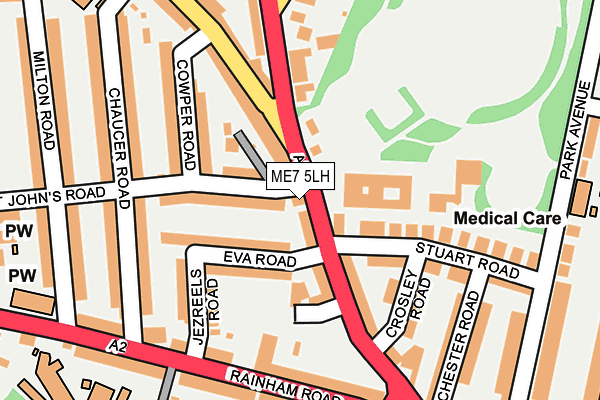 ME7 5LH map - OS OpenMap – Local (Ordnance Survey)