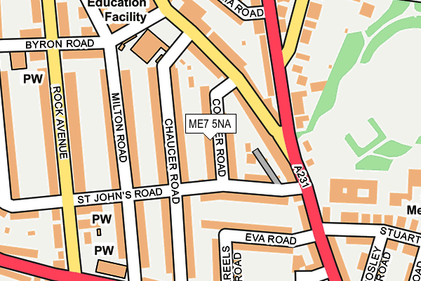 ME7 5NA map - OS OpenMap – Local (Ordnance Survey)