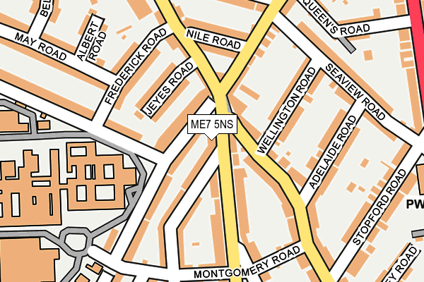 ME7 5NS map - OS OpenMap – Local (Ordnance Survey)