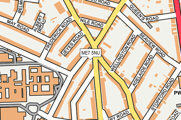 ME7 5NU map - OS OpenMap – Local (Ordnance Survey)