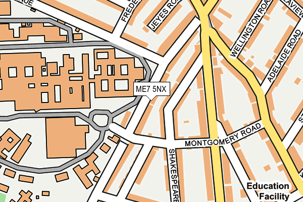 ME7 5NX map - OS OpenMap – Local (Ordnance Survey)