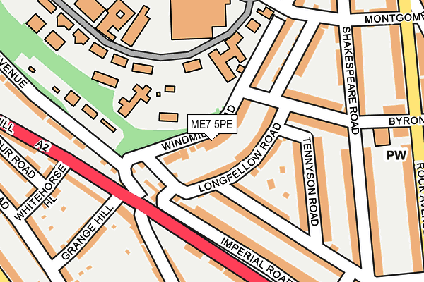 ME7 5PE map - OS OpenMap – Local (Ordnance Survey)