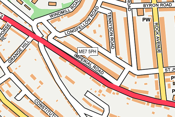 ME7 5PH map - OS OpenMap – Local (Ordnance Survey)
