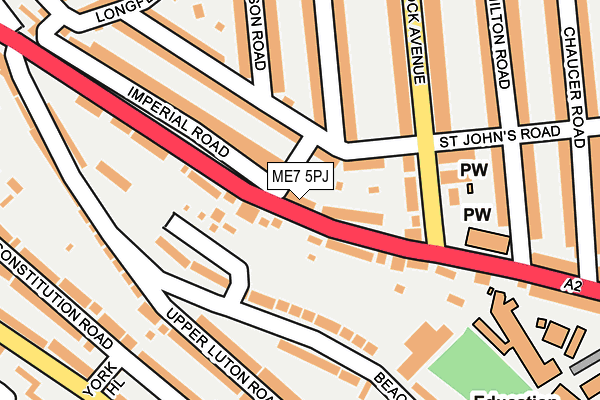 ME7 5PJ map - OS OpenMap – Local (Ordnance Survey)