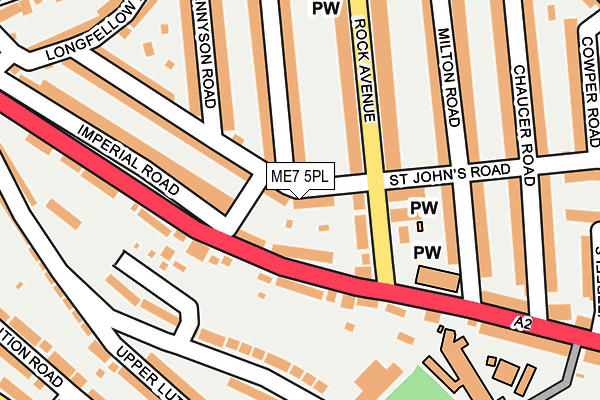 ME7 5PL map - OS OpenMap – Local (Ordnance Survey)