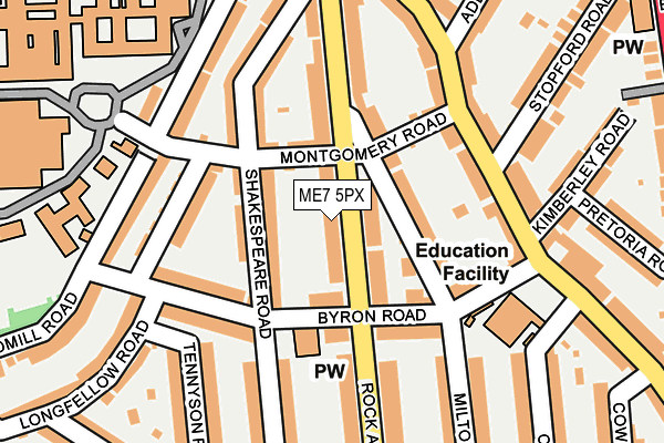 ME7 5PX map - OS OpenMap – Local (Ordnance Survey)