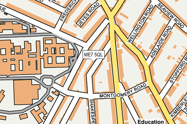ME7 5QL map - OS OpenMap – Local (Ordnance Survey)