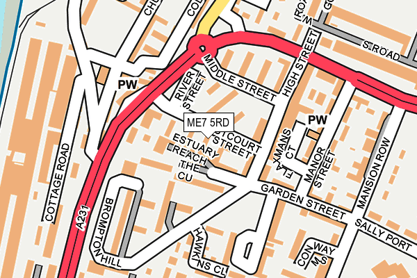 ME7 5RD map - OS OpenMap – Local (Ordnance Survey)