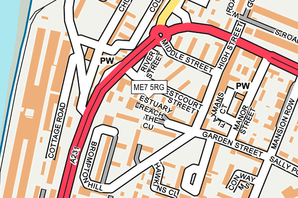 ME7 5RG map - OS OpenMap – Local (Ordnance Survey)