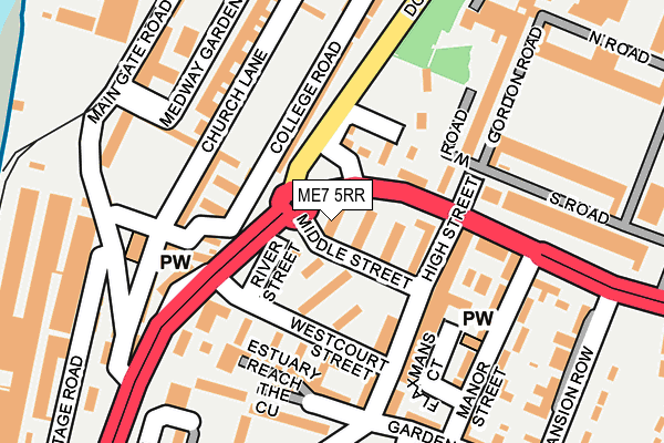 ME7 5RR map - OS OpenMap – Local (Ordnance Survey)