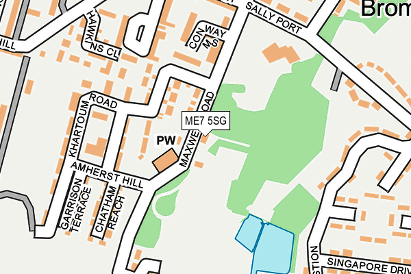 ME7 5SG map - OS OpenMap – Local (Ordnance Survey)