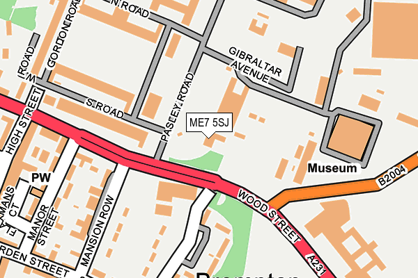 ME7 5SJ map - OS OpenMap – Local (Ordnance Survey)