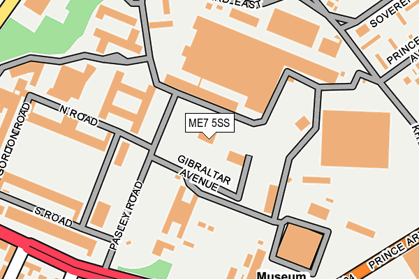 ME7 5SS map - OS OpenMap – Local (Ordnance Survey)