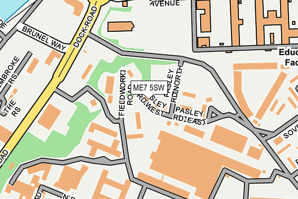 ME7 5SW map - OS OpenMap – Local (Ordnance Survey)