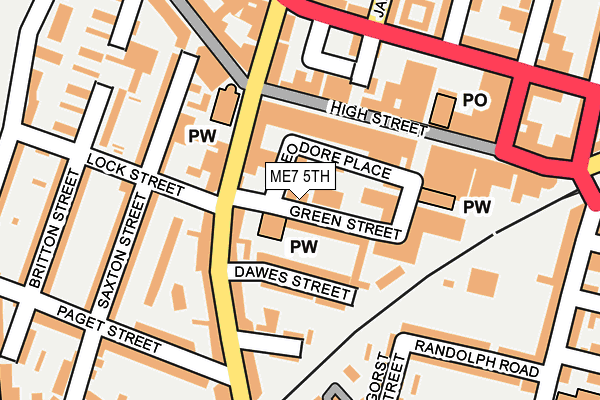 ME7 5TH map - OS OpenMap – Local (Ordnance Survey)