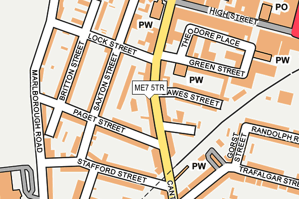 ME7 5TR map - OS OpenMap – Local (Ordnance Survey)