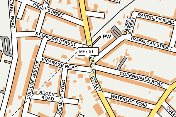 ME7 5TT map - OS OpenMap – Local (Ordnance Survey)