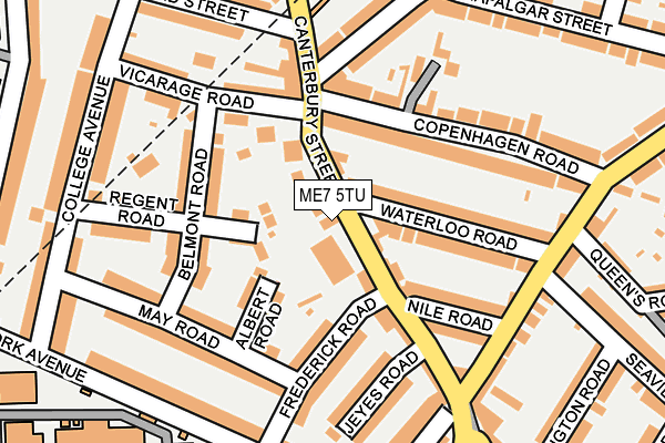 ME7 5TU map - OS OpenMap – Local (Ordnance Survey)