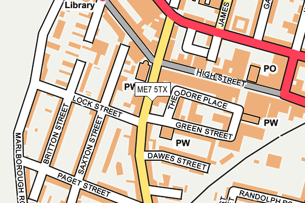ME7 5TX map - OS OpenMap – Local (Ordnance Survey)