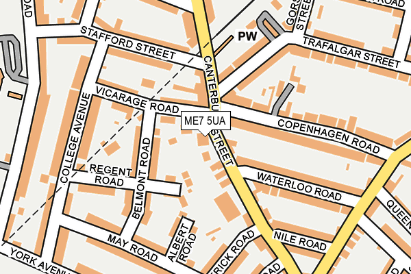 ME7 5UA map - OS OpenMap – Local (Ordnance Survey)