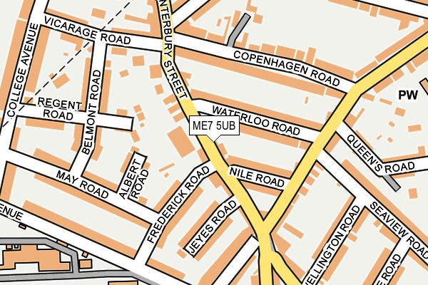 ME7 5UB map - OS OpenMap – Local (Ordnance Survey)