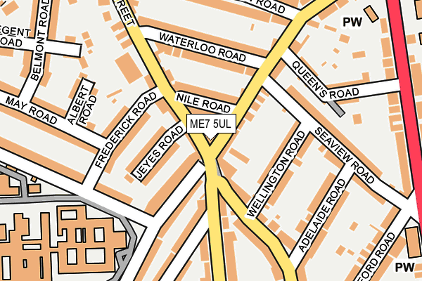 ME7 5UL map - OS OpenMap – Local (Ordnance Survey)
