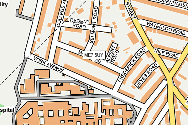 ME7 5UY map - OS OpenMap – Local (Ordnance Survey)