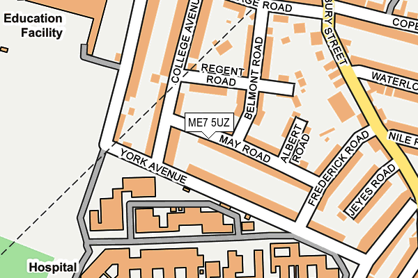 ME7 5UZ map - OS OpenMap – Local (Ordnance Survey)