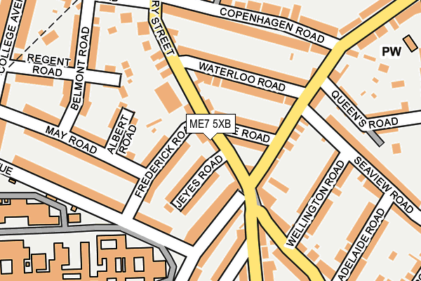 ME7 5XB map - OS OpenMap – Local (Ordnance Survey)