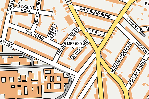 ME7 5XD map - OS OpenMap – Local (Ordnance Survey)