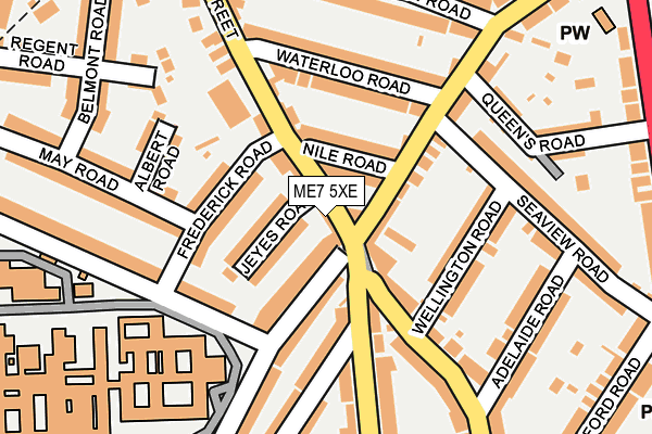 ME7 5XE map - OS OpenMap – Local (Ordnance Survey)