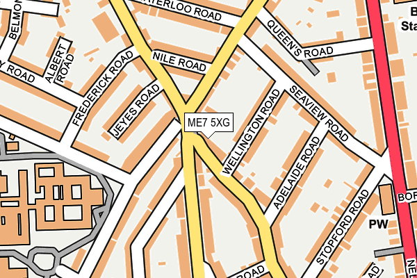 ME7 5XG map - OS OpenMap – Local (Ordnance Survey)