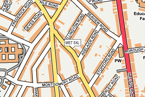ME7 5XL map - OS OpenMap – Local (Ordnance Survey)