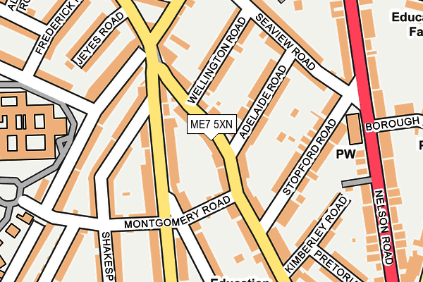 ME7 5XN map - OS OpenMap – Local (Ordnance Survey)