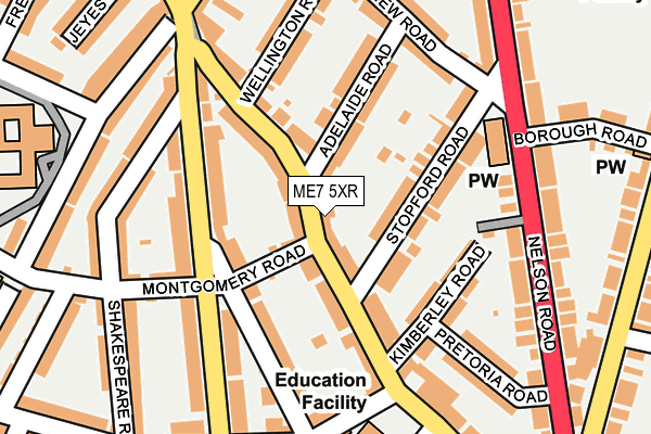 ME7 5XR map - OS OpenMap – Local (Ordnance Survey)