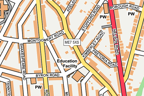 ME7 5XS map - OS OpenMap – Local (Ordnance Survey)