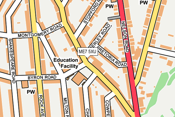 ME7 5XU map - OS OpenMap – Local (Ordnance Survey)