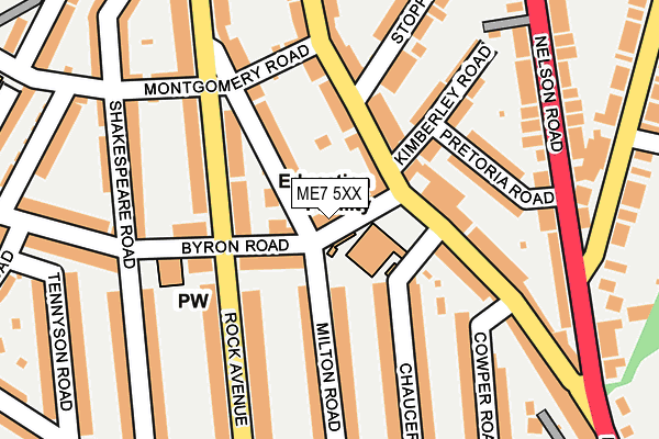 ME7 5XX map - OS OpenMap – Local (Ordnance Survey)