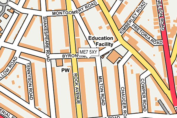 ME7 5XY map - OS OpenMap – Local (Ordnance Survey)