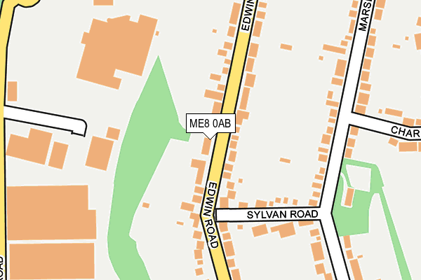 ME8 0AB map - OS OpenMap – Local (Ordnance Survey)