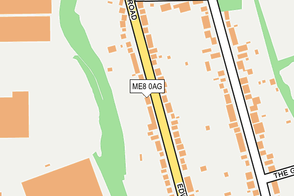 ME8 0AG map - OS OpenMap – Local (Ordnance Survey)