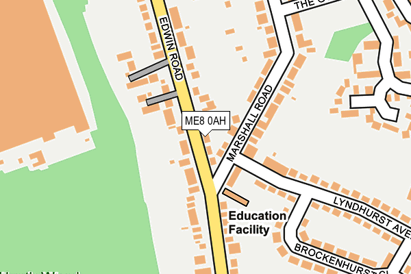 ME8 0AH map - OS OpenMap – Local (Ordnance Survey)