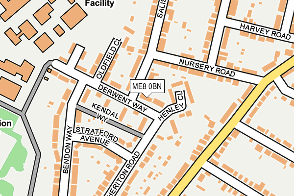 ME8 0BN map - OS OpenMap – Local (Ordnance Survey)