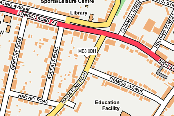 ME8 0DH map - OS OpenMap – Local (Ordnance Survey)