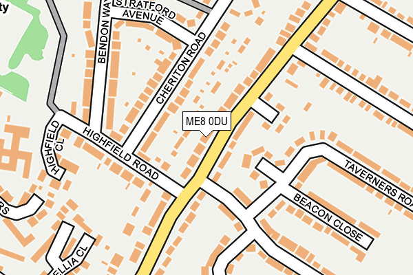 ME8 0DU map - OS OpenMap – Local (Ordnance Survey)