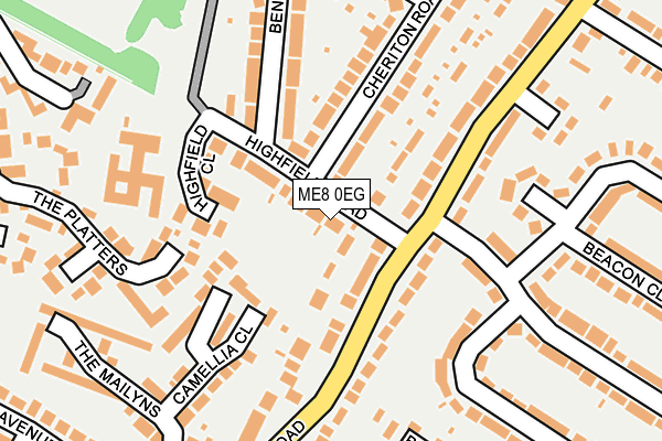 ME8 0EG map - OS OpenMap – Local (Ordnance Survey)