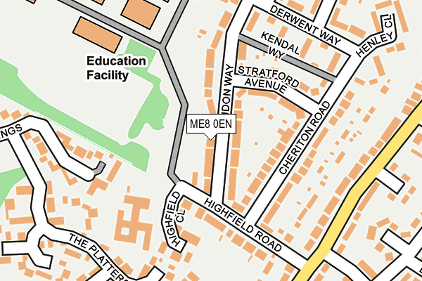 ME8 0EN map - OS OpenMap – Local (Ordnance Survey)